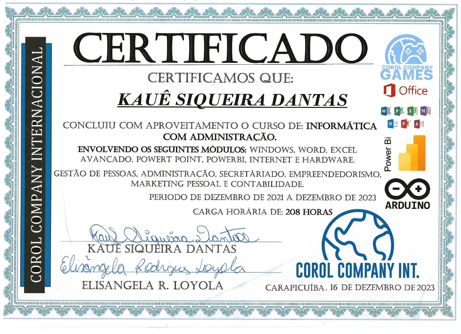 Corol Company certificado